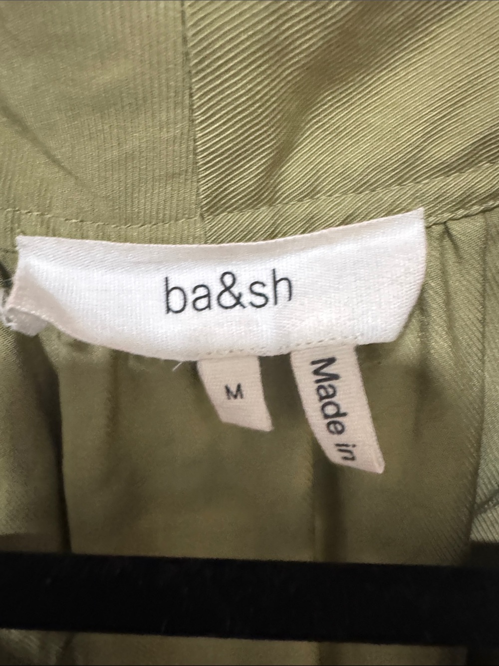 ba&sh Dove Olive Green Wrap Midi Dress with Double Buckle Waist - Picture 10 of 16